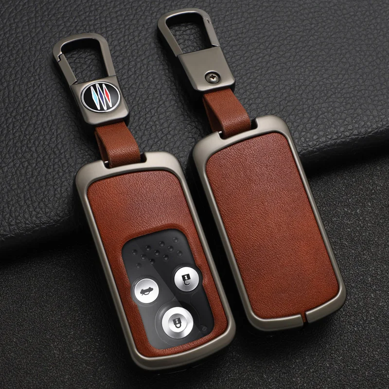 Zinc Alloy Car Key Case Cover Protector Shell For Honda CRV Fit Shuttle Fried Freed Spike StepWGN RG1 Spada CRZ Auto Accessories