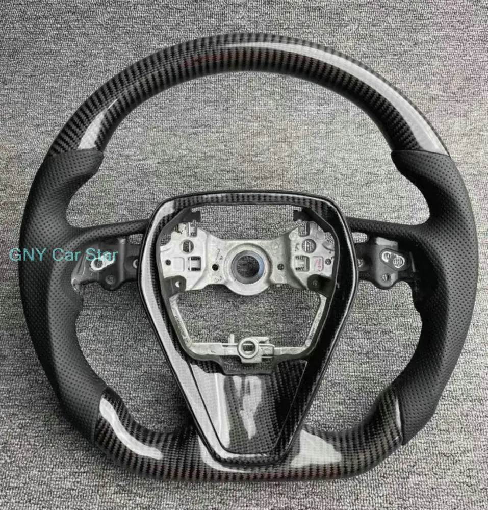 عجلة قيادة من ألياف الكربون لسيارة تويوتا أفالون كامري كورولا RAV4 ليفين 2020-2023