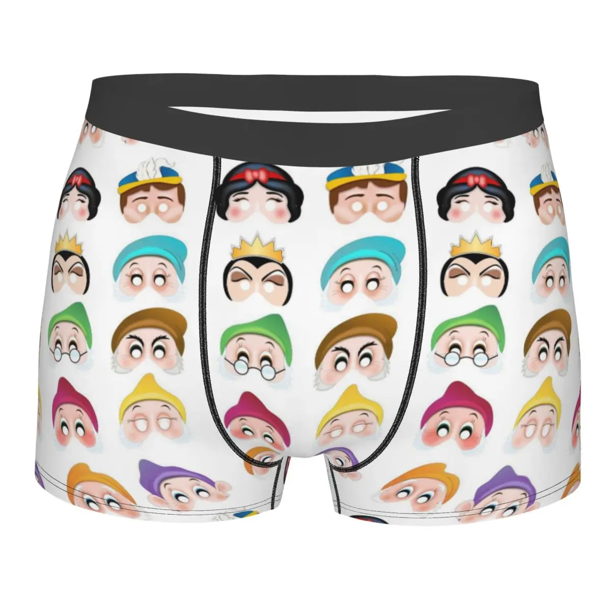 Moda personalizzata Biancaneve e i sette nani Boxer Pantaloncini Mutandine Mutande maschili Slip traspiranti Intimo