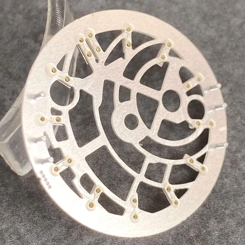 Skeleton Hollow-out Watch Dial 29mm Silver Grey Black For NH35 NH38 NH70 NH71 NH72 Automatic Movement High Quality Watch Parts