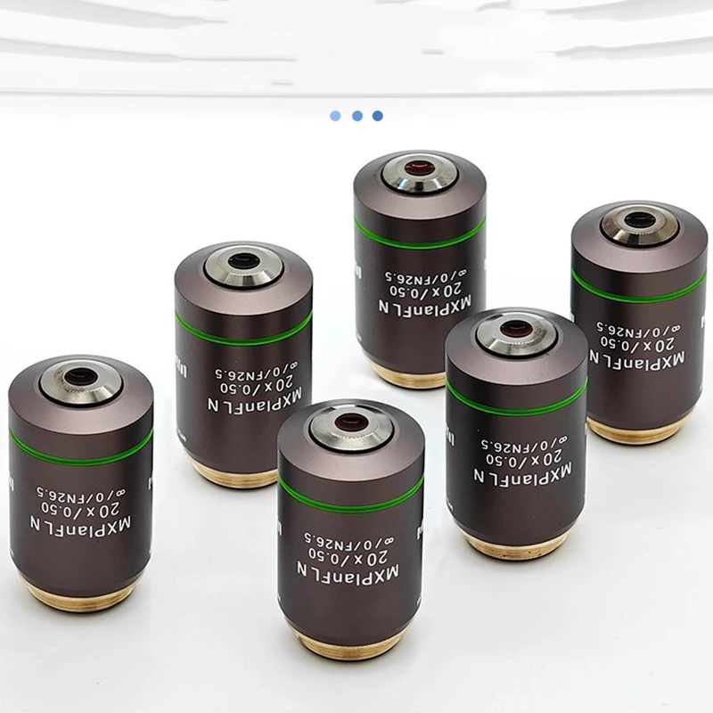F180 20X المجهر المعدني الهدف خطة Apochromatic إنفينيتي NA 0.5 WD 4.1 مللي متر MXPlanFLN الهدف عدسة RMS الموضوع