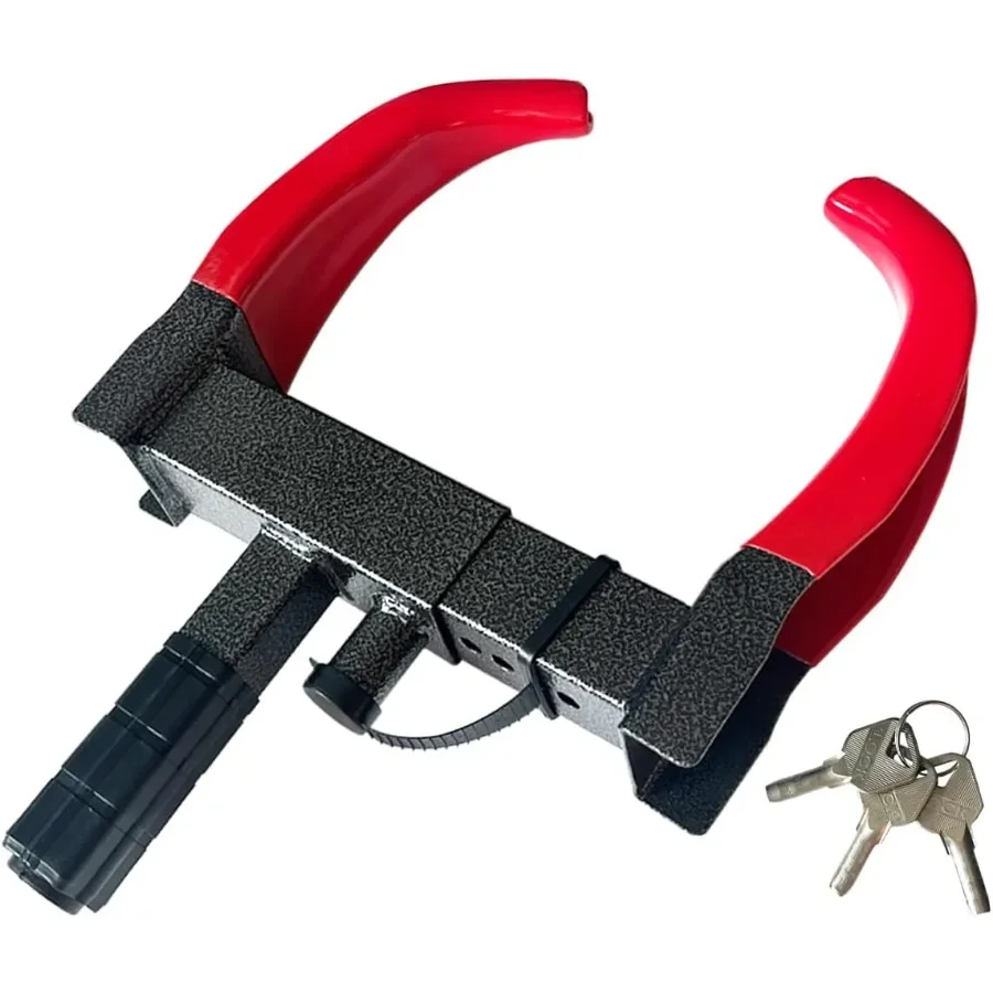 

Universal Heavy Duty Wheel Lock Security System with AntiTheft Design for Car Trailers SUVs Boats ATVs Motorcycles and Golf Car
