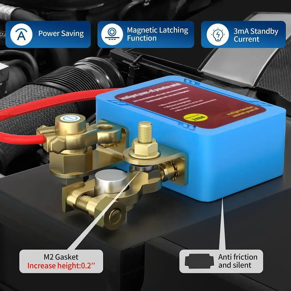 

Wireless Remote Car Battery Disconnect Relay Master Kill Cut-Off Switch 12V Car Nterior Replacement Relays Parts