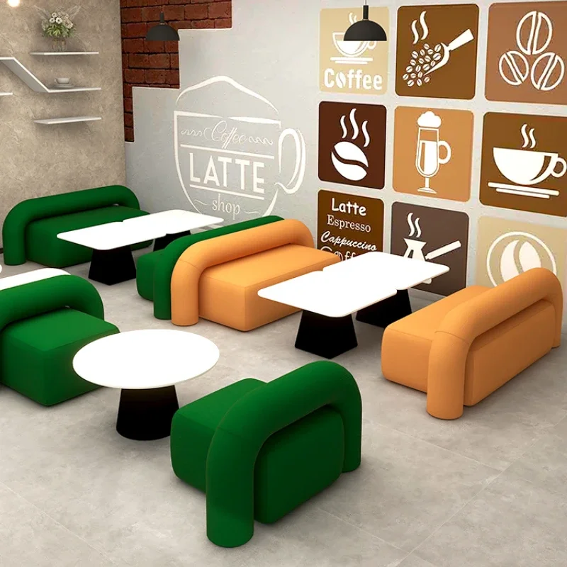 Bakery dessert shop table and chair combination negotiation reception booth sofa