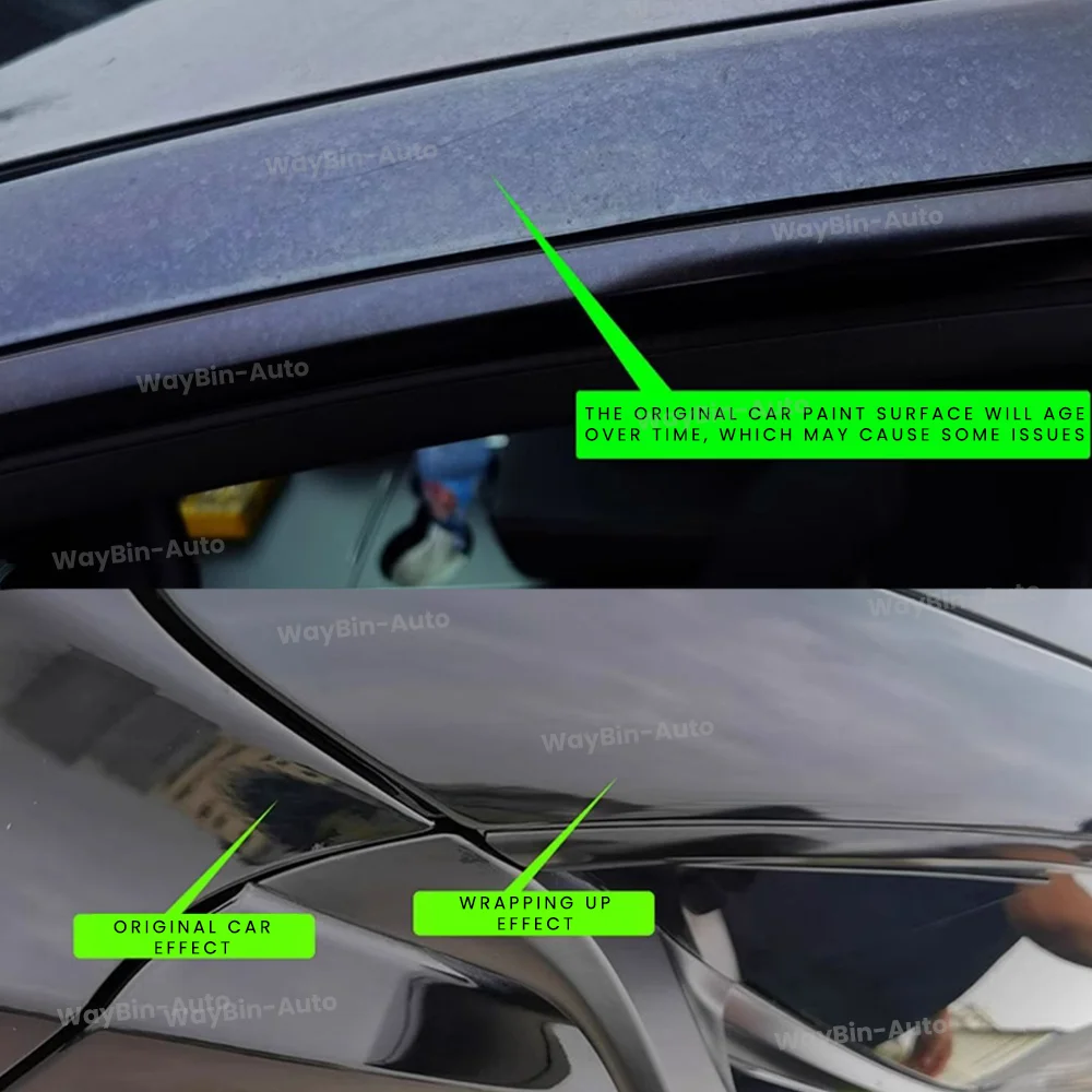 Car Pillar Blackout Trim For Tesla Model 3 Y X S Floating Roof Wrapping Film Strip Trim Model 3 Y Hidden Windows Accessories