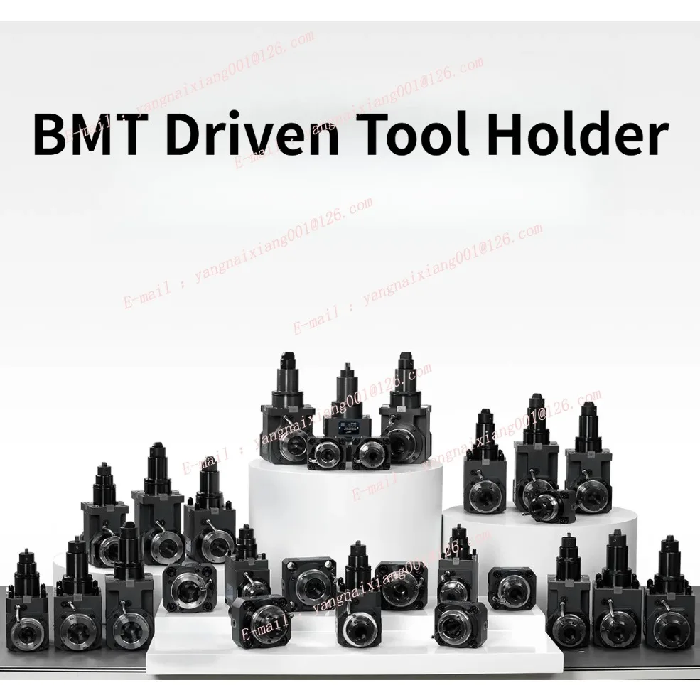 12-position Turret BMT Driven Tool Holder 0° / 90° Turn-Mill Lathe Universal Driven Toolhead BMT40/45/55/65 Base Mount Tooling