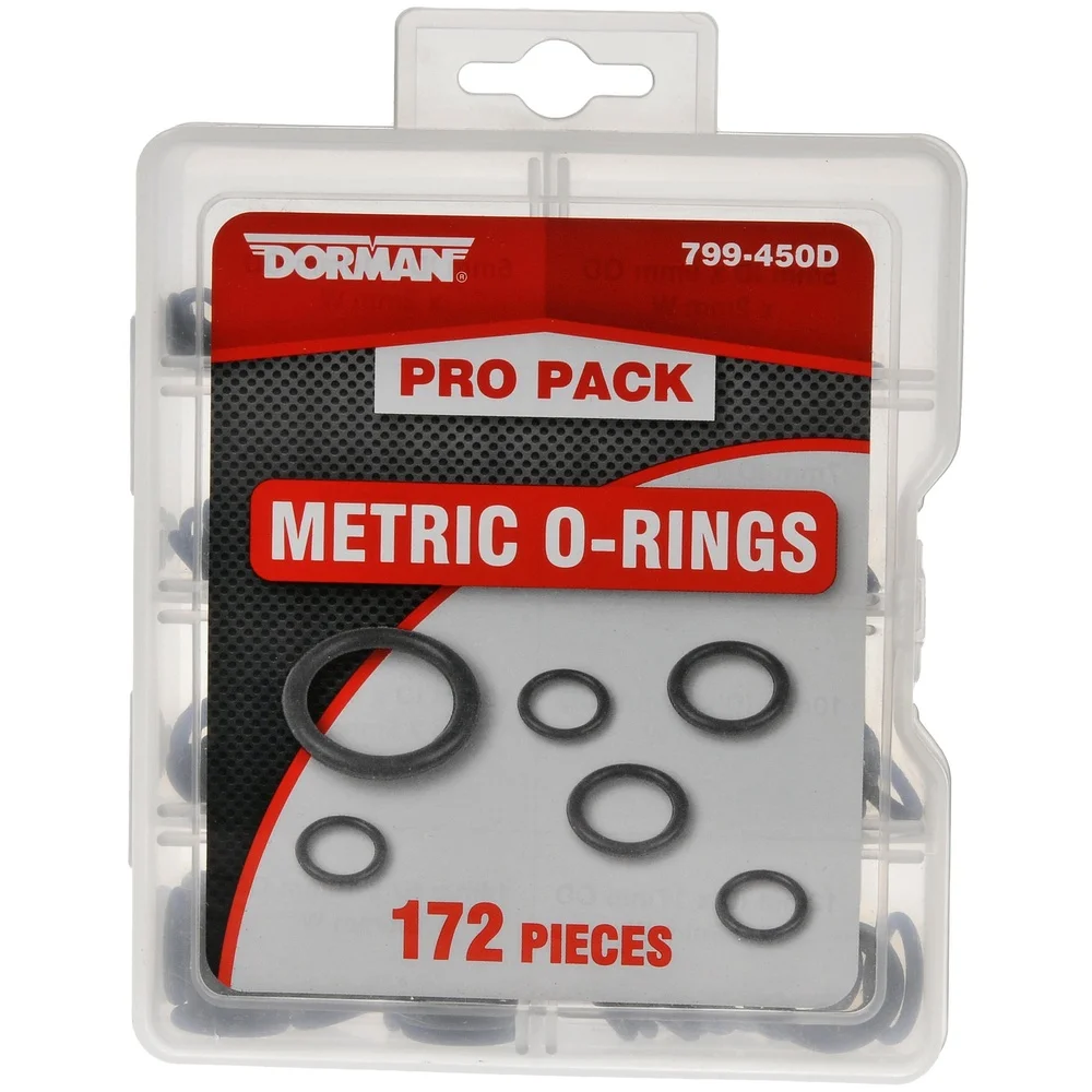 Assortiment de joints toriques en caoutchouc 799-450D, 172 pièces, joints de remplacement durables, réparations automobiles, matériaux de qualité, performances fiables