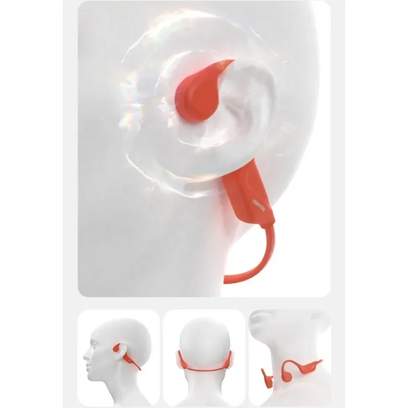 X1 bone conduction bluetooth headset long battery life outdoor running open non-in-ear sports headset view 4