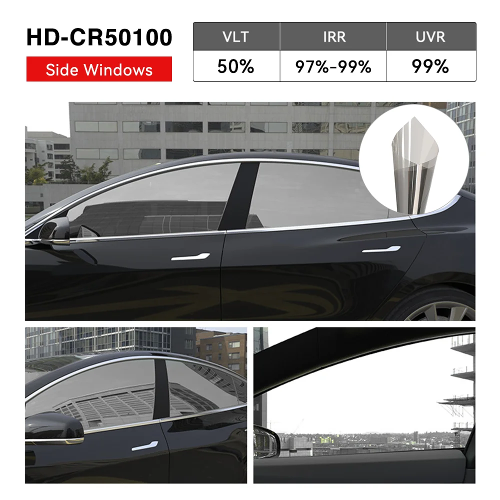 

50cmX3m Nano Ceramic Sun Solar Film Car Glass Window Super Quality High Heat Resistant Sticker Protective