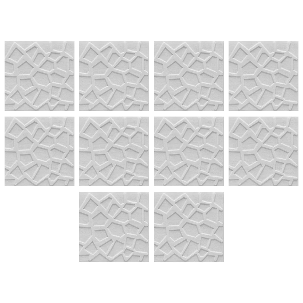 10PC 3D Textured Wall Stickers Tile Stone Brick Wall Sticker Soft Foam Panels  35*35cm Waterproof For Living Rooms Bedrooms