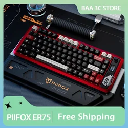 PIIFOX ER75 Magnetic Switch Keyboard 3Mode Mechanical Keyboard Aluminium Alloy 82keys Hot Swap Fps Valorant Gamer Keyboards