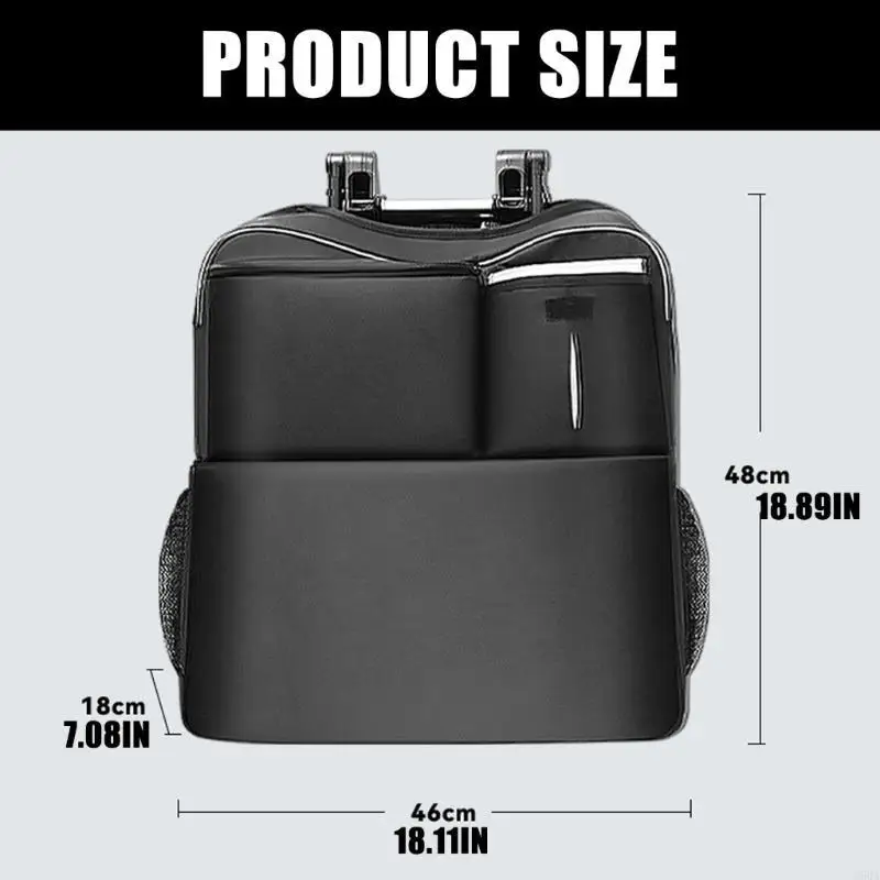 

D5QA Convenient Baby Strollers Storage Solution Organiser for Travel Parents Black