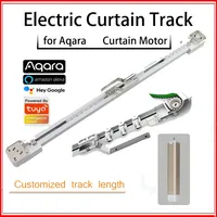 For Aqara C3 Zigbee Motor Silent Customizable Electric Smart Curtain Track  Curtains Rail Cornice Rod Automatic Curtain Control