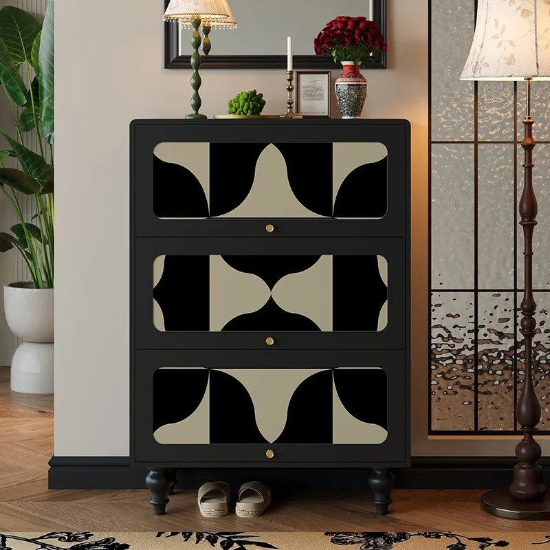 

Legs Modern Black Shoe Cabinet Nordic Dustproof Living Room Shoe Cabinet Storage Entryway Luxury Schuhschrank Furniture For Home