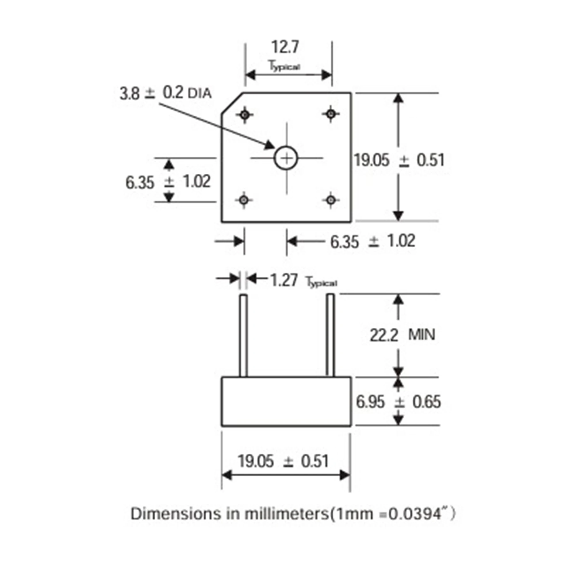 ASEMI-rectificador de puente, 5 piezas, KBPC810, 8A, 1000V, nuevo