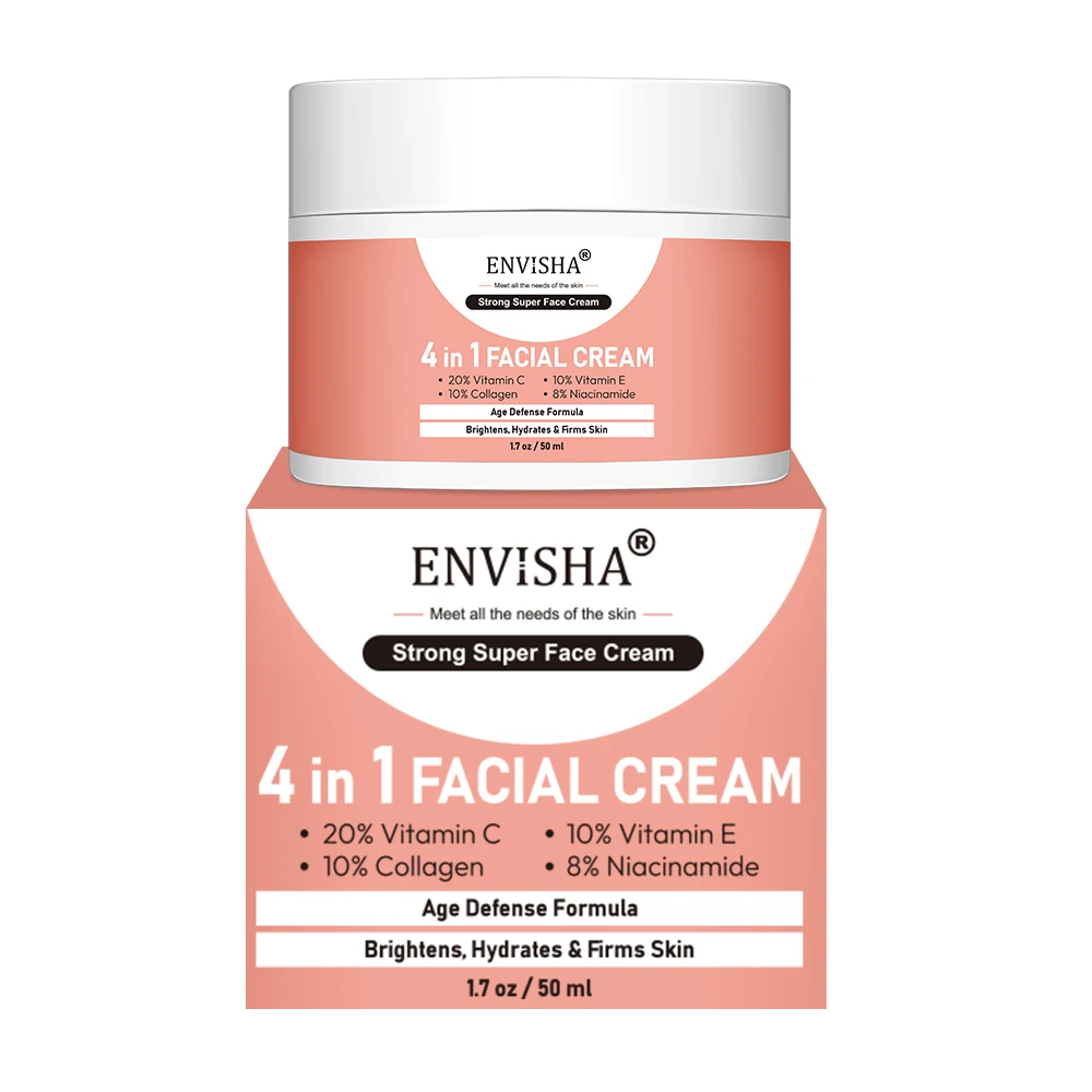 ENVISHA Skin Care Collagen Facial Cream Anti-Aging Wrinkle Whitening Moisturizing Shrink Pores Fade Hyaluronic Acid Niacinamide