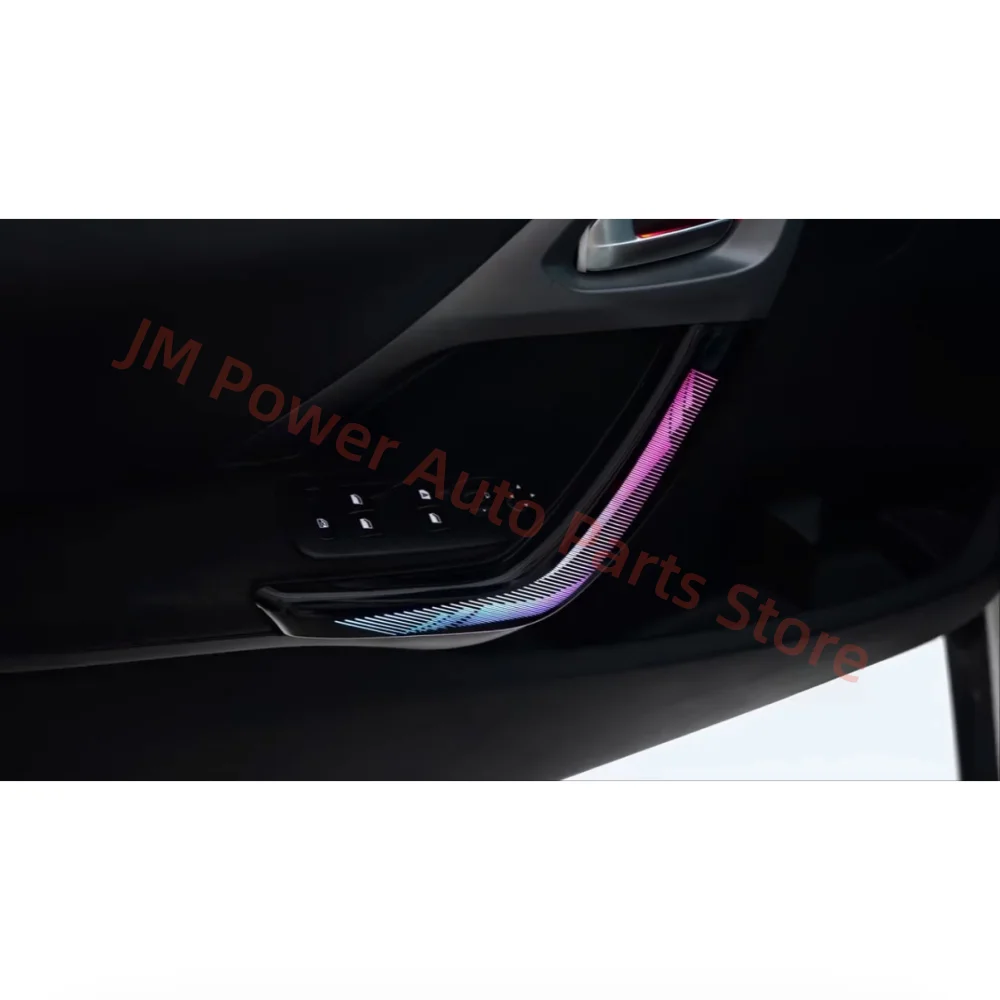 For Peugeot 2008 2014-2019 Auto Parts LED Ambient Light Panel Kit 1:1 Mold With Door Trim Strip