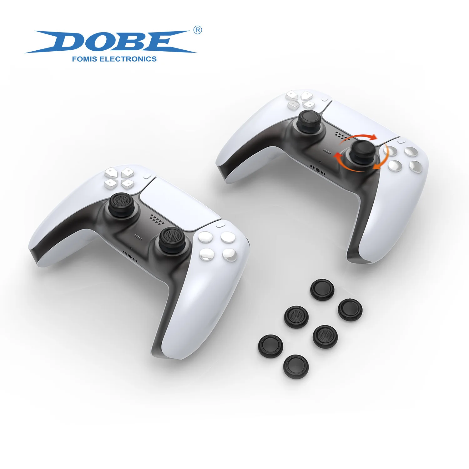 DOBE duimgrepen voor PS4/PS5 – set van 6, 3 verschillende texturen, voor een directe verbetering van uw analoge sticks.
