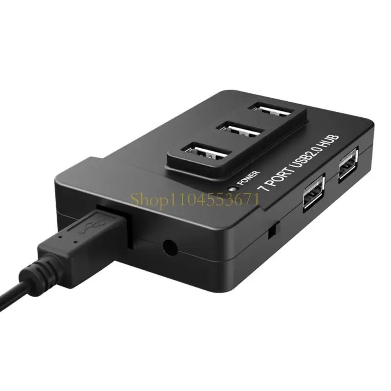 Best Seller 7 in 1 USB2.0 Adapter Multi USB Splitter Extender Computer Accessories