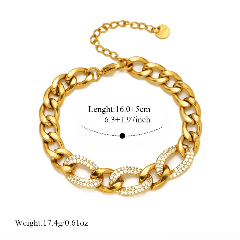 EILIECK 316L Edelstahl Mode-Armreif für Frauen, Exquisite Goldene Metall-Textur, Wasserdichter Schmuck, Strandgeschenk für Mädchen – Detail 17