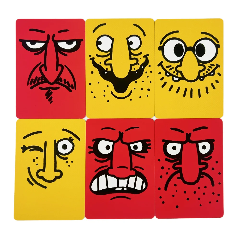 لعبة بطاقات Good Face Bad Face لعبة السفر للحفلات المضحكة للعائلة
