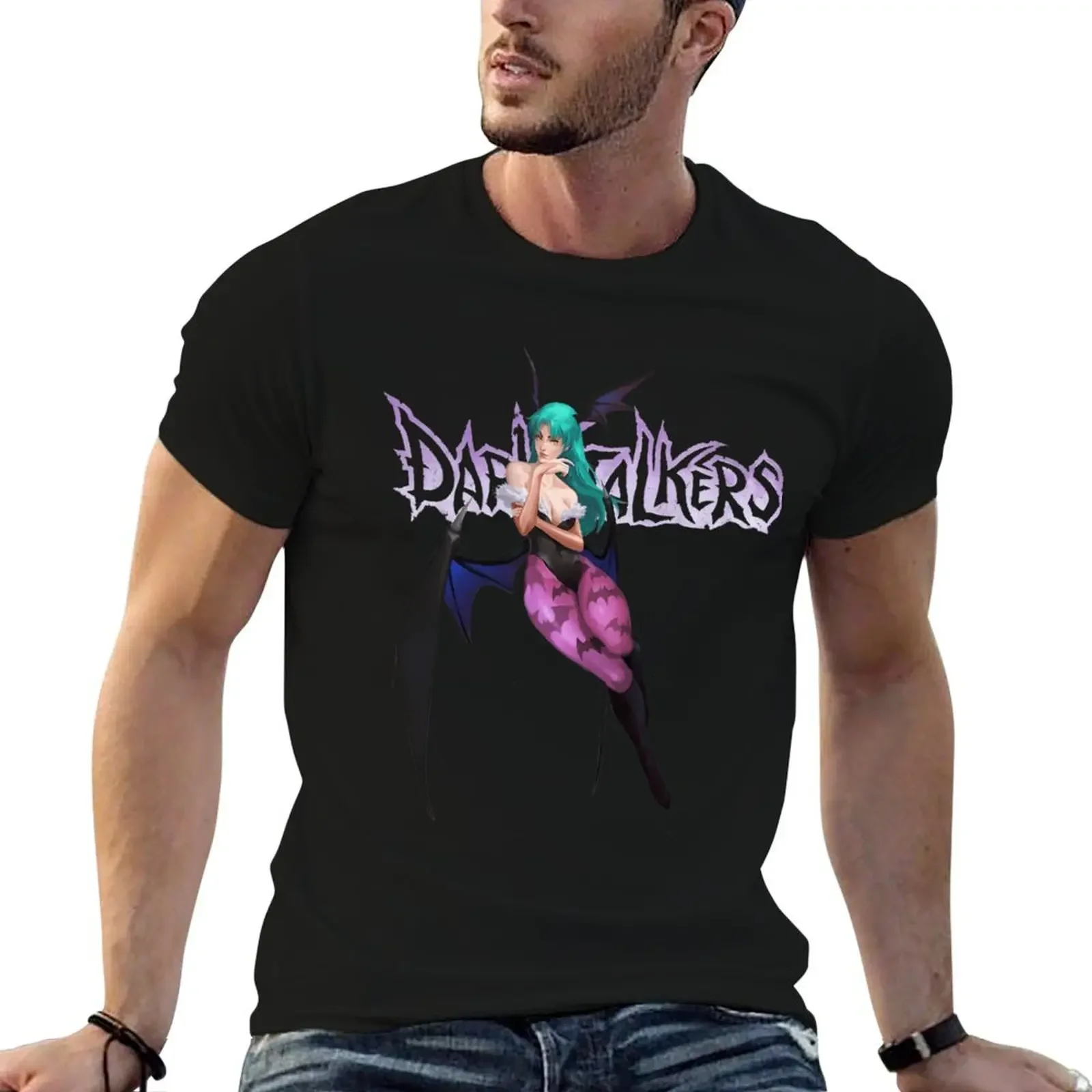 Morrigan Aensland T-Shirt cute tops anime tops basketball graphic tees T-shirt men