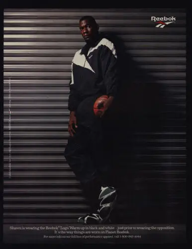 1p,1995 SHAWN KEMP - Logo Warm Up Roupas Tênis de basquete Sinal de lata