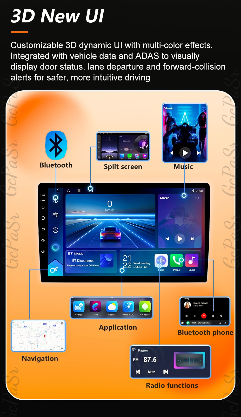 Android 16 Carplay For Toyota Sienna Camry Tacoma 1997 - 2004 Car Radio Multimedia Player GPS Navigation Video 2k Screen BT RSD