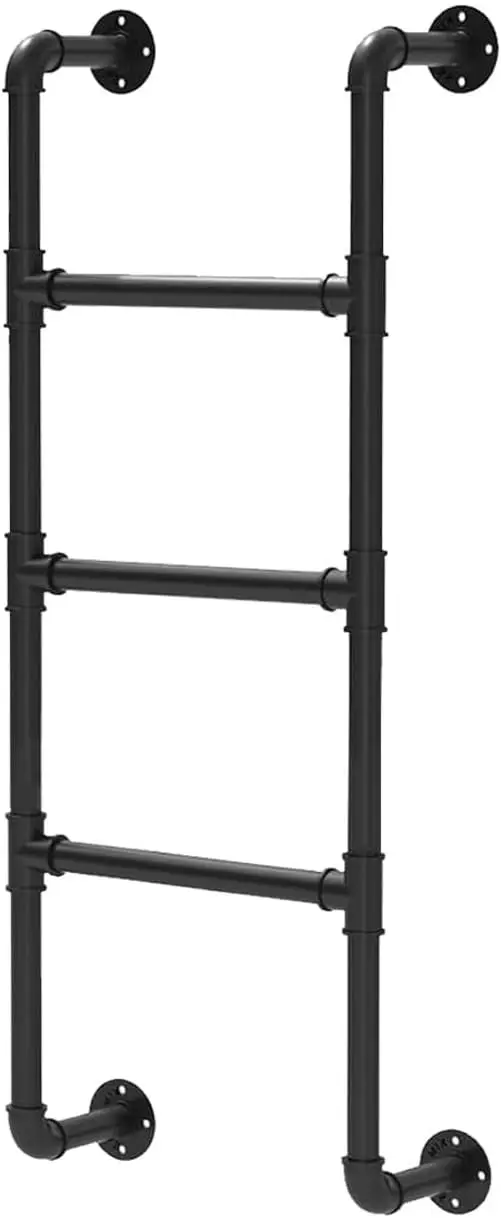 

Bla Bunk Bed Ladder With Loft & Egr Acc - Metal Wall Mounted Stepladder For Attic, Rv, Library, De & Dorm - Easy Install, Loads