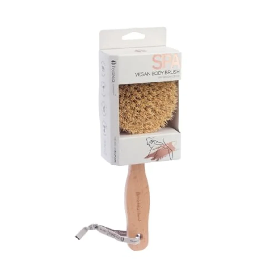 Dry Body Brush Premium Exfoliating Dry Skin Brush Cactus Bristle, Vegan Dry Brush Cellulite Remover, Exfoliating Body Scrubber