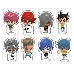 Game INAZUMA ELEVEN 11 Mini Figure Doll Hikaru Ichihoshi Yuma Nosaka Small Acrylic Stand Model Plate Cosplay Toy for Gift