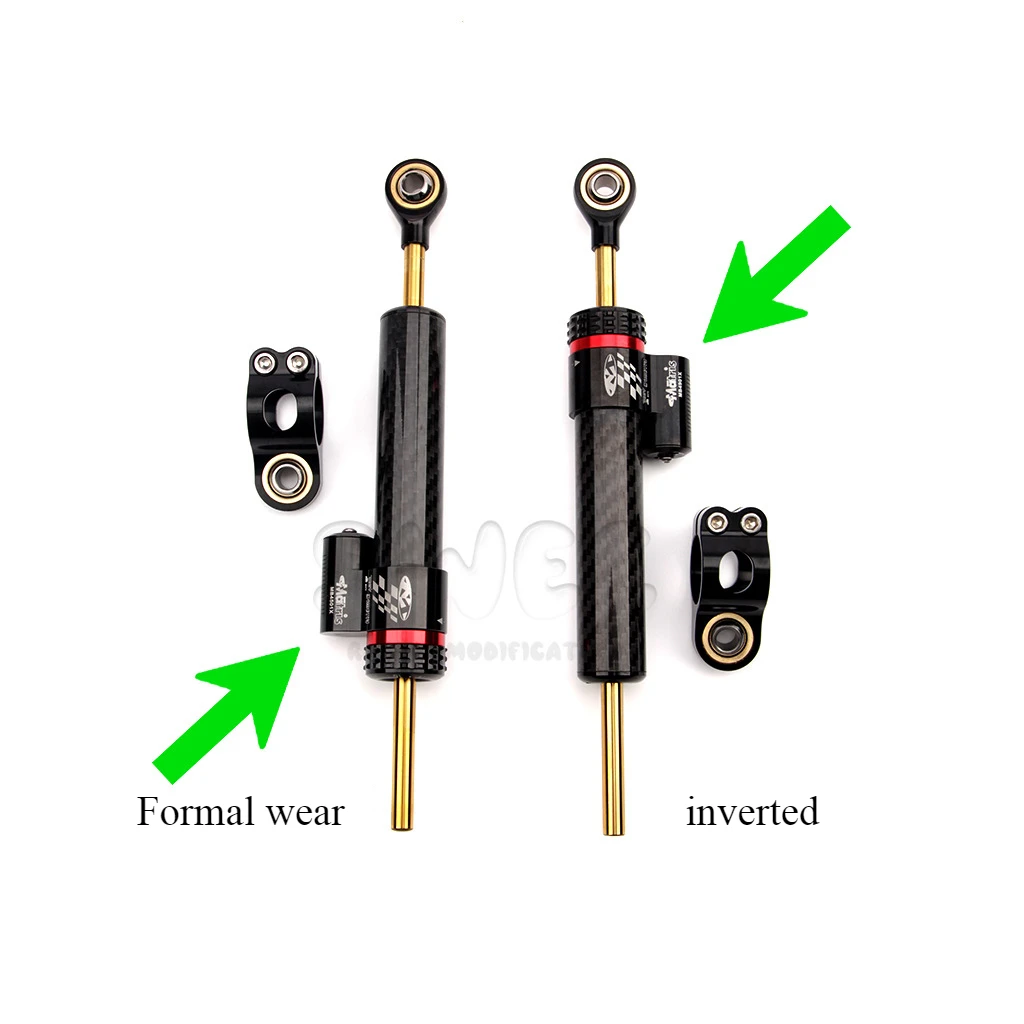 

Motorcycle scooter modified carbon fiber flip-chip damper titanium ruler directional buffer anti-shake head balance bar