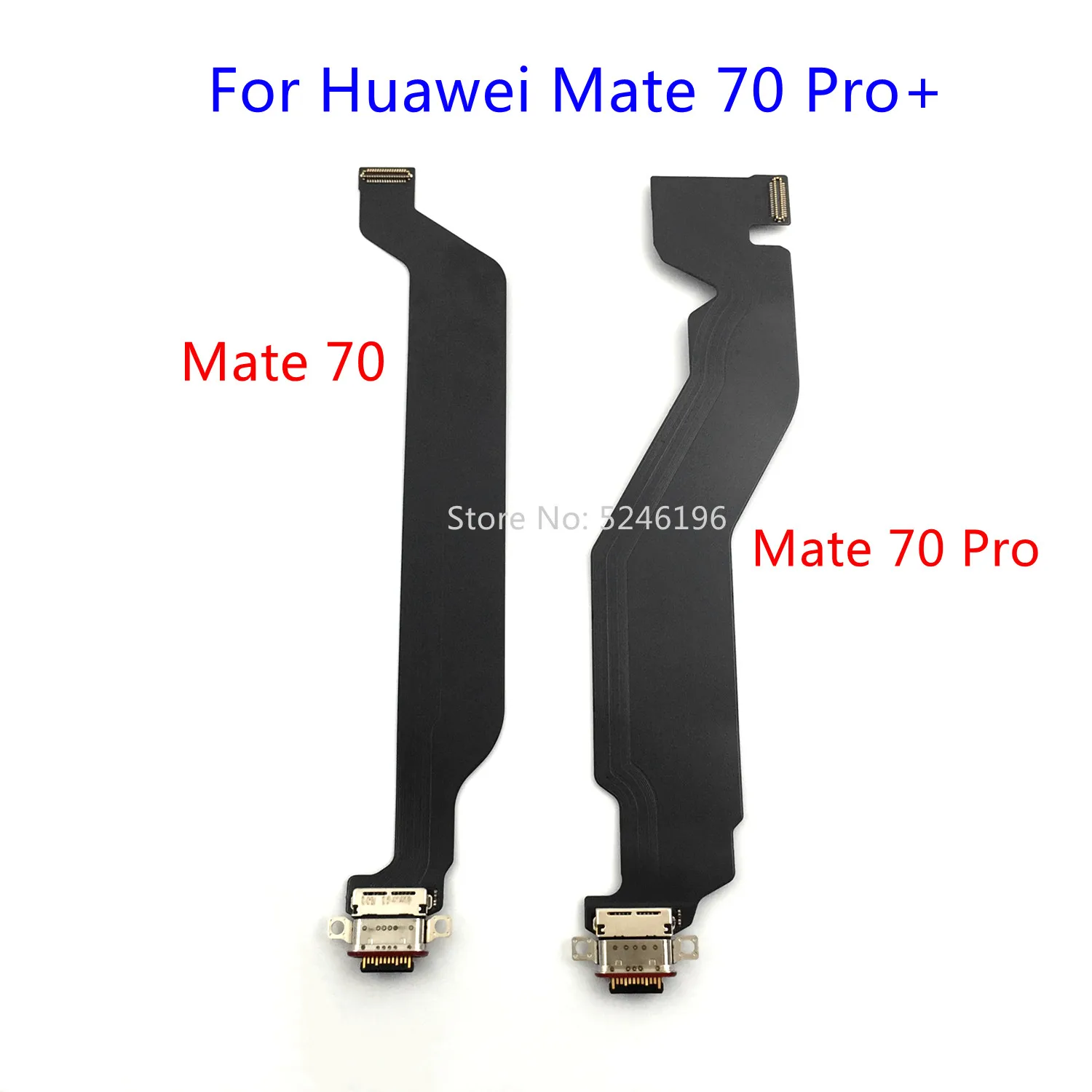 1pcs USB Charging Port Charger Base Connector Flex Cable For Huawei Mate 70 / Mate 70 Pro Huawei Mate 70 Pro Plus Replace Part.
