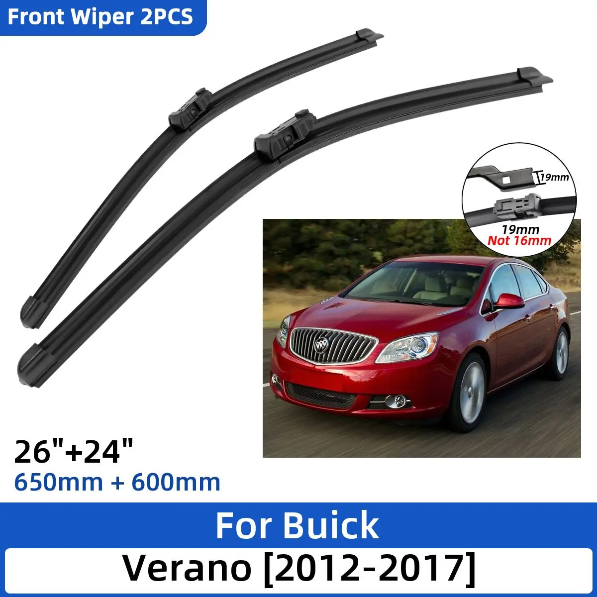 

Щетки стеклоочистителя для Buick Verano 2012-2017, 26 + 24 дюйма, 2 шт.