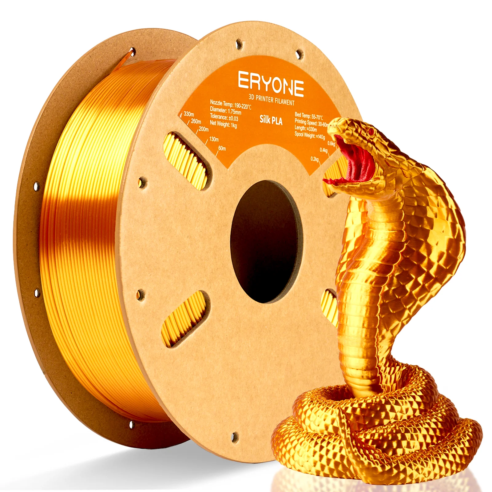 ERYONE 5kg シルク PLA フィラメント 3Dプリ - 3D Printing Nylon Filament のレビューと価格