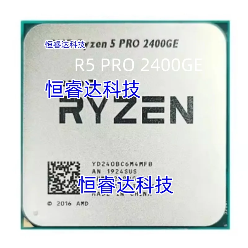 Ryzen 5 PRO 2400GE R5 PRO 2400GE 3.2 GHz Quad-Core Eight-Thread 35W CPU Processor YD240BC6M4MFB Socket AM4