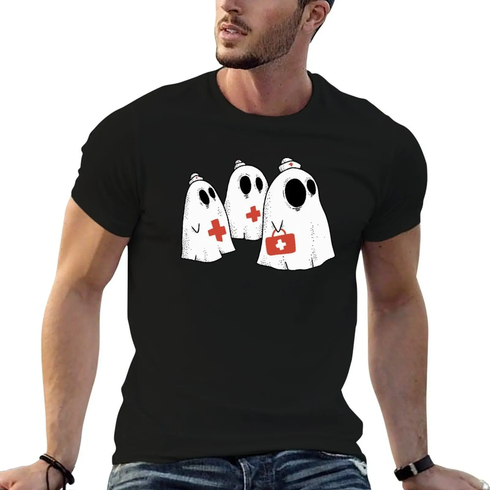 Halloween Nurse T-Shirt Soft Durable Cotton T-Shirt
