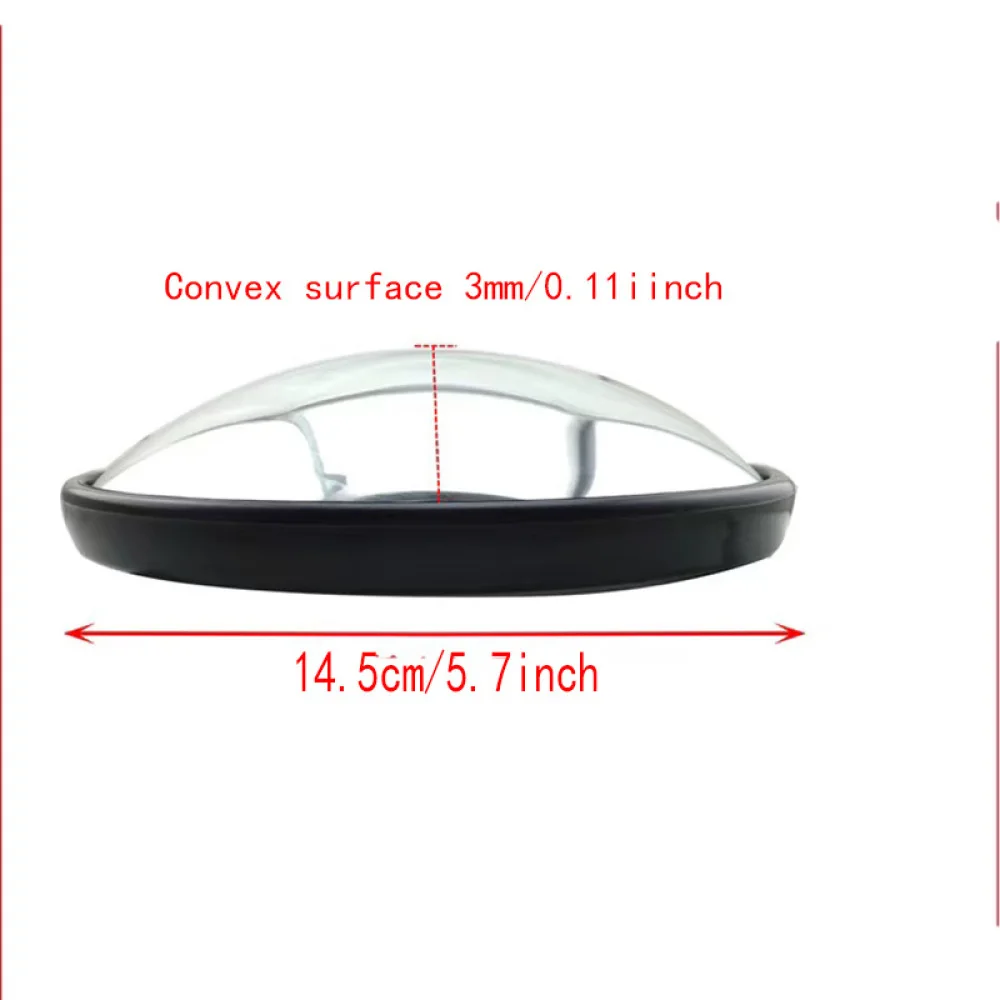 Automotive Convex Mirror For Cargo Truck Tricycle Wide Angle Adjustable Auxiliary Rearview Lens Safe Backup Safety Tool