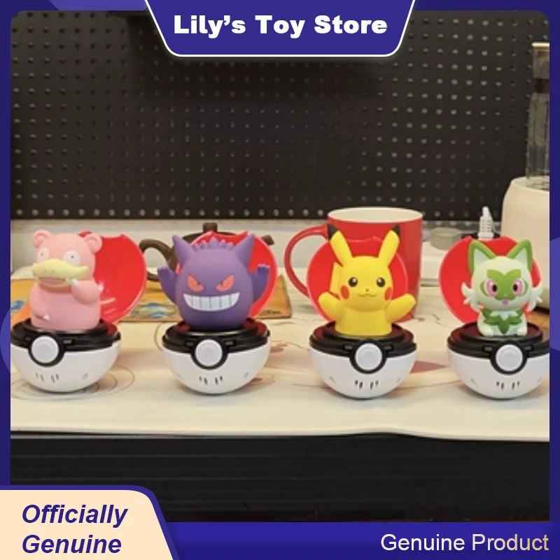 トミーポケモン音付きスクイーズおもちゃポケボールコレクタブルフィギュアかわいいデスクトップ装飾品誕生日プレゼントゲーム装飾おもちゃ