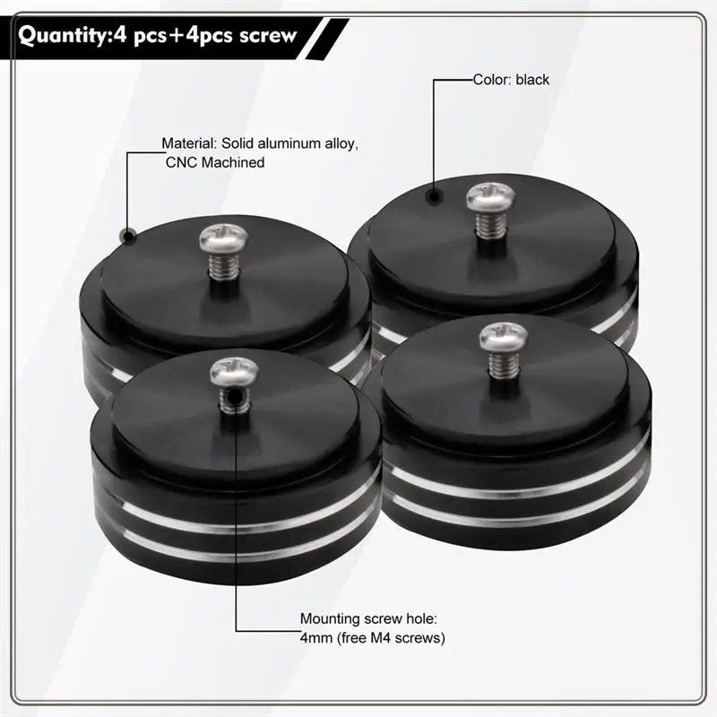 Reliable-4Pcs HIFI Audio Anti-Shock Shock Foot Pad Feet Speakers Amplifier CD Player Feet Pads Vibration,4Pcs HIFI Audio Anti-Sh