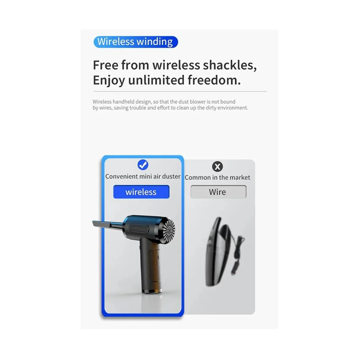 공기 송풍기 공기 Dsuter 자동차 진공 청소기 290000 Pa 강력한 흡입 진공 청소기 휴대용 진공 펌프 무선 로봇 B