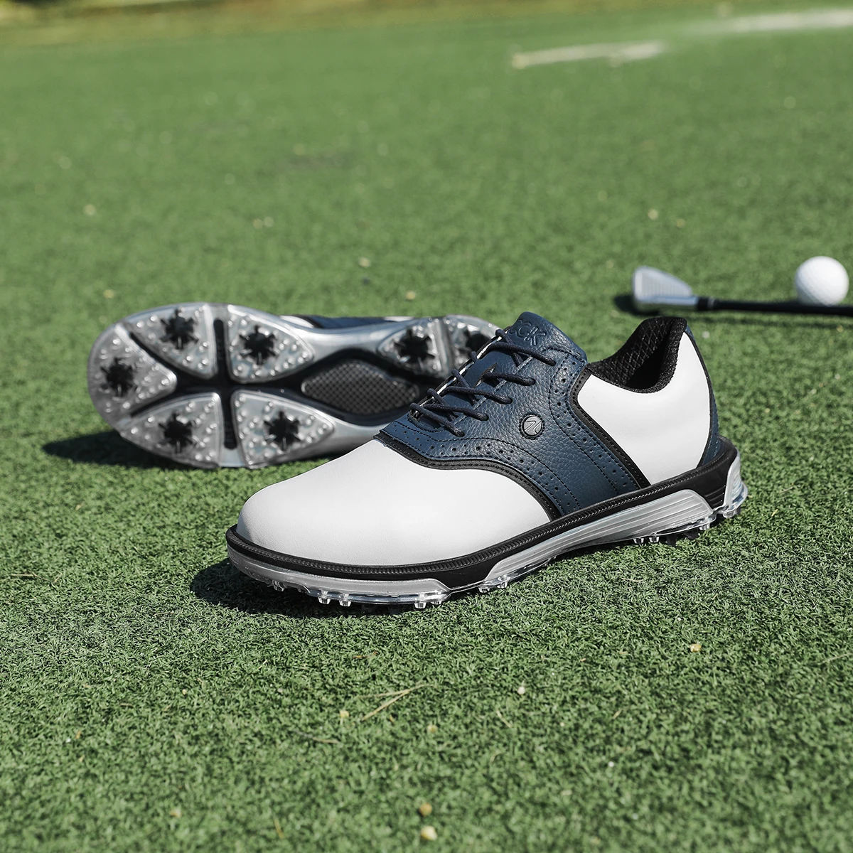 

Кроссовки для гольфа, мужские водонепроницаемые спортивные туфли для гольфистов, обувь для гольфа без гвоздей, удобная прогулочная обувь для гольфа на открытом воздухе, для гольфа, 40-46