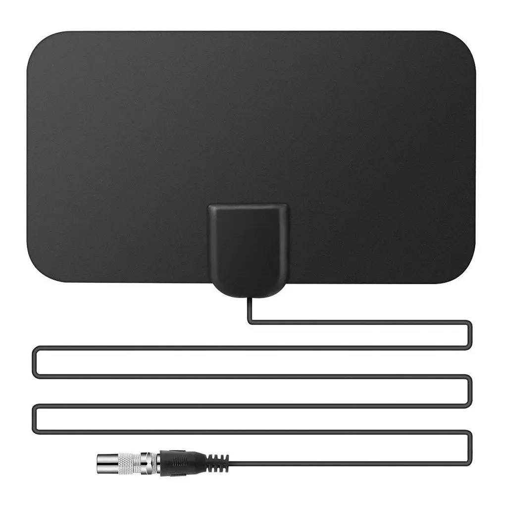 HDTV Indoor Freeview Antenna TV Aerial Digital Amplifier 50 Mile Long Range Thin Plate Antenna