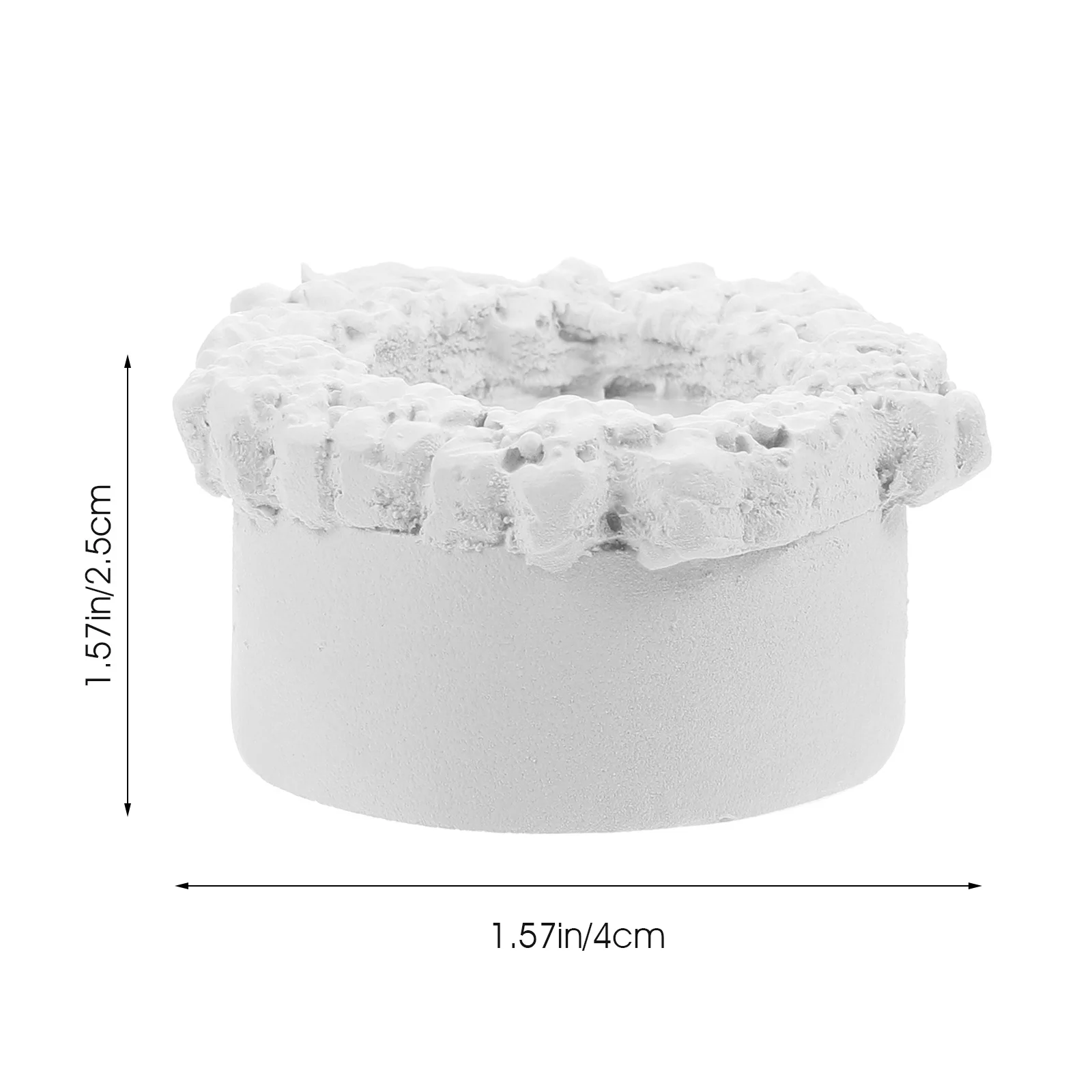 كعكة صغيرة على شكل حلقة الجبس عرض موقف حامل مجوهرات إبداعية عرض التصوير الدعامة منظم سطح المكتب #3
