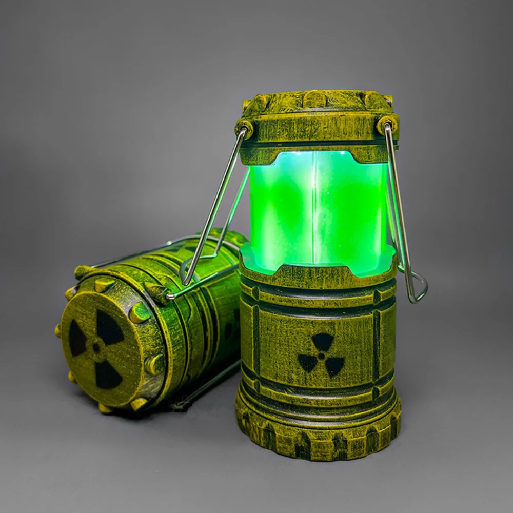 Nuclear Energy Night Light Portable Mini Reactor Lamp Radiation Atmosphere Lantern Battery Operated Decorative Artifact