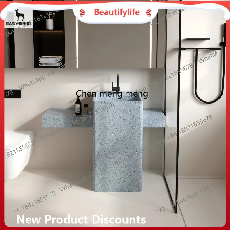 

B67 Terrazzo Washbasin Bathroom Cabinet Undercounter Basin, Washbasin Washbasin Outdoor Sink Sink Column Basin