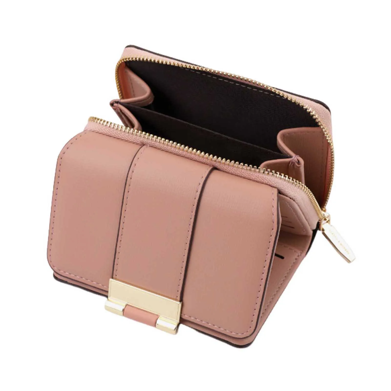 

Women's Short Leather Purse Bifold Card Coin Holder Ladies Elegant Small Purses Suitable for Mother Day Gift