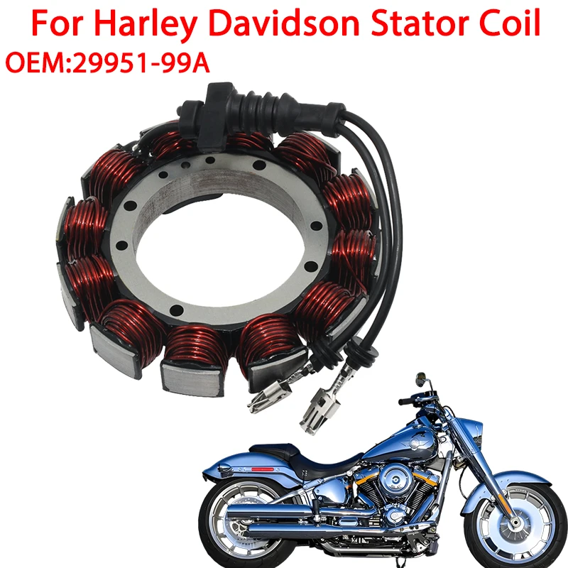 

Ignition Stator Coil For Harley Davidson FXDWG2 1PBV CVO FXDX 1GJV FXDXT 1GLV FXST 1BHY FXSTB 1BTY FXSTD 1BSY FXSTS 29951-99A
