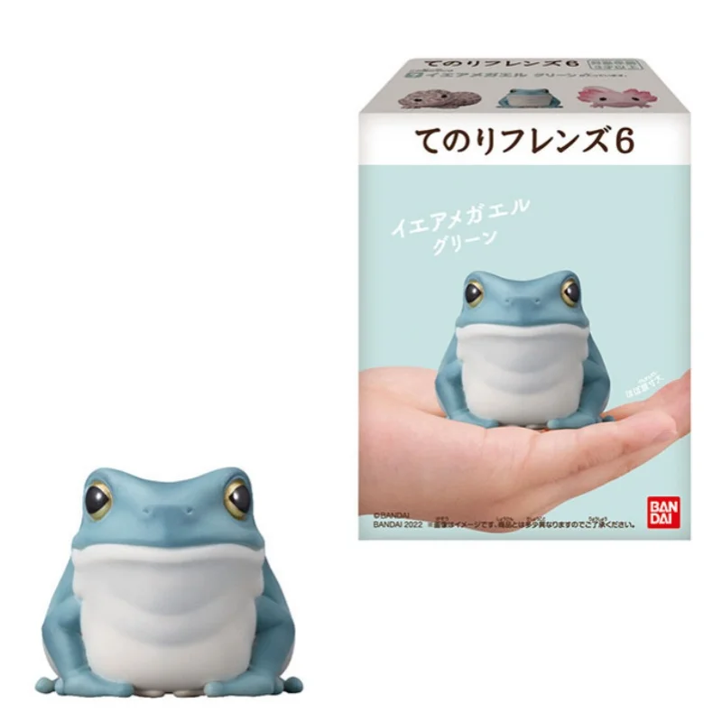 Nowa marka Bandai na gorąco, autentyczne symulowane zwierzęta Eublepharis Macularius Ambystoma Mexicanum zwierzęca ręcznie figurka dekoracja blatu