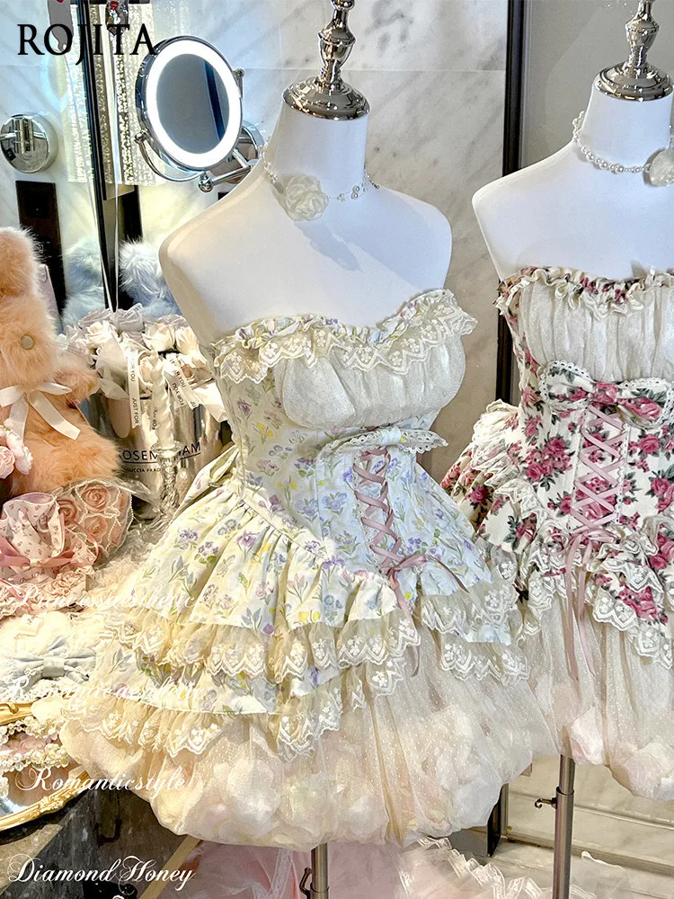 

Spring Atmosphere Purple Floral Top and Skirt Two-Piece Set Women Outfits Floral Romantic Spring Summer Fairy Style Skirt Sets